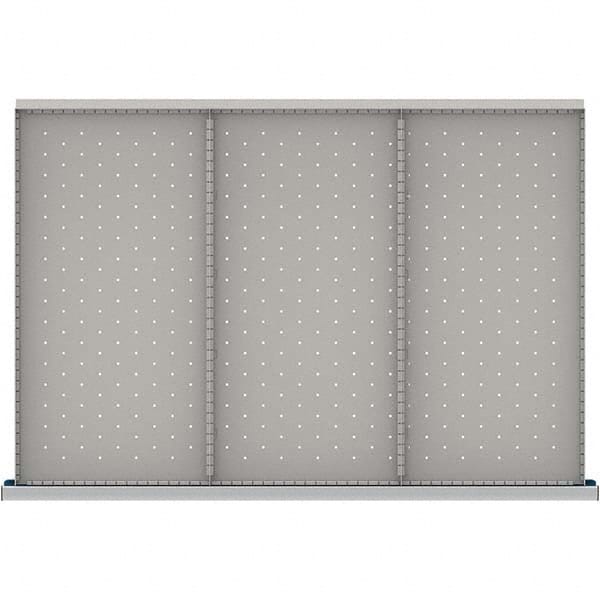 LISTA - 3-Compartment Drawer Divider Layout for 3.15" High Drawers - Eagle Tool & Supply
