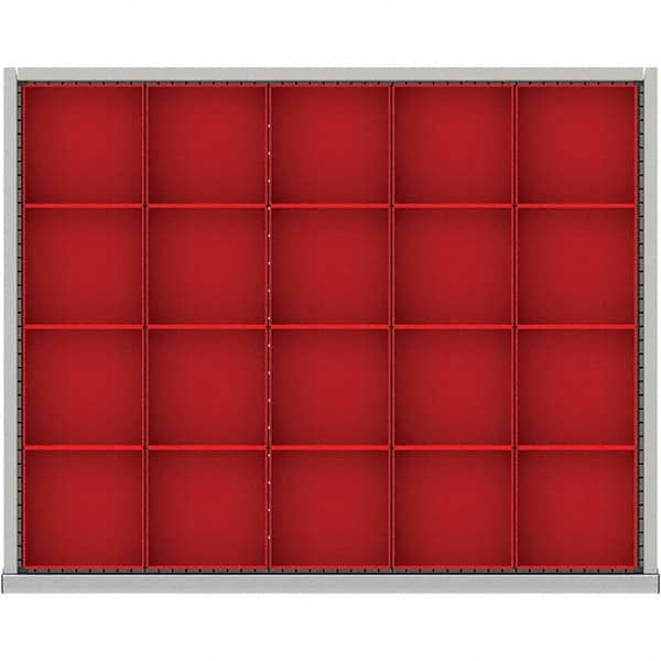 LISTA - 20-Compartment Drawer Divider Layout for 3.15" High Drawers - Eagle Tool & Supply