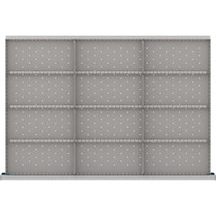LISTA - 12-Compartment Drawer Divider Layout for 3.15" High Drawers - Eagle Tool & Supply