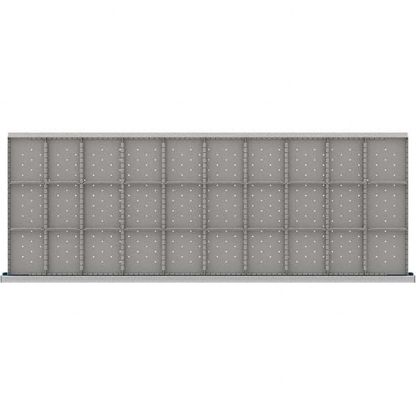 LISTA - 30-Compartment Drawer Divider Layout for 3.15" High Drawers - Eagle Tool & Supply