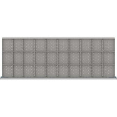 LISTA - 30-Compartment Drawer Divider Layout for 3.15" High Drawers - Eagle Tool & Supply