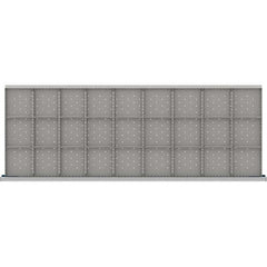 LISTA - 27-Compartment Drawer Divider Layout for 3.15" High Drawers - Eagle Tool & Supply
