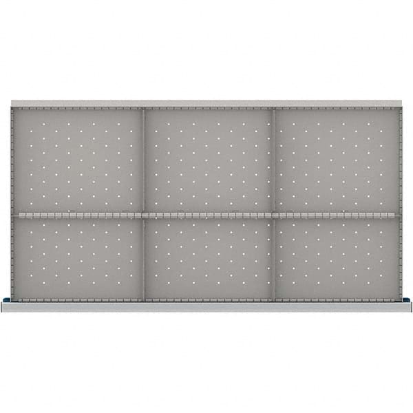 LISTA - 6-Compartment Drawer Divider Layout for 3.15" High Drawers - Eagle Tool & Supply