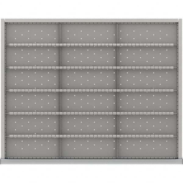 LISTA - 18-Compartment Drawer Divider Layout for 3.15" High Drawers - Eagle Tool & Supply