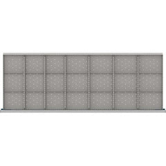 LISTA - 21-Compartment Drawer Divider Layout for 3.15" High Drawers - Eagle Tool & Supply