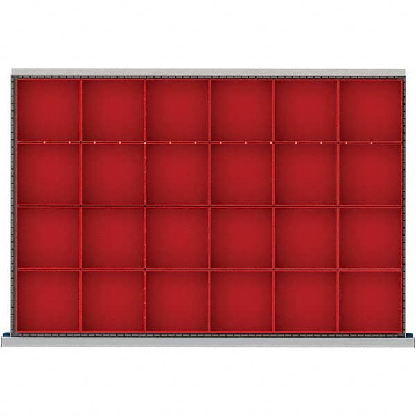 LISTA - 24-Compartment Drawer Divider Layout for 3.15" High Drawers - Eagle Tool & Supply