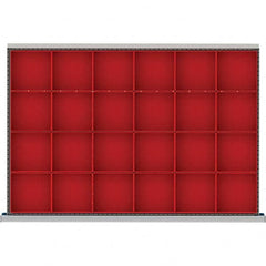 LISTA - 24-Compartment Drawer Divider Layout for 3.15" High Drawers - Eagle Tool & Supply