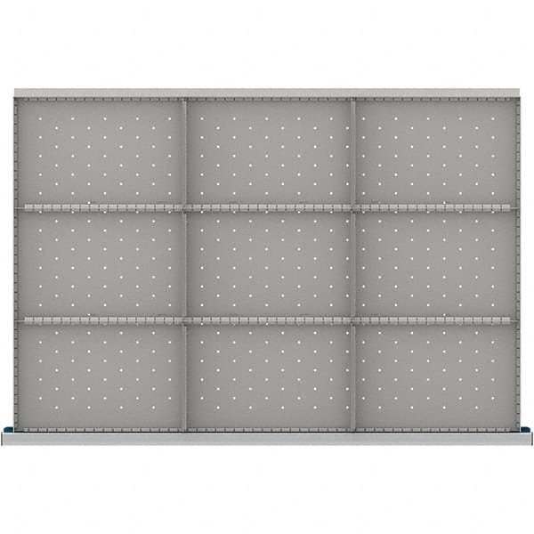 LISTA - 9-Compartment Drawer Divider Layout for 3.15" High Drawers - Eagle Tool & Supply