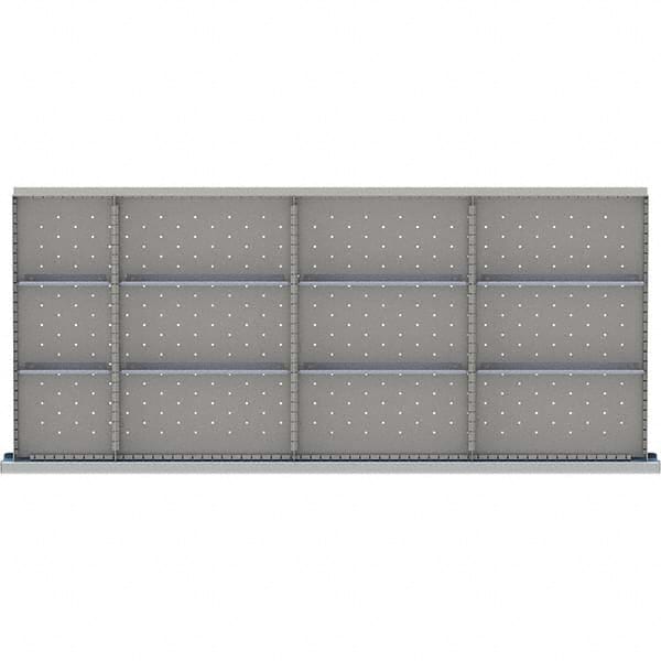 LISTA - 12-Compartment Drawer Divider Layout for 3.15" High Drawers - Eagle Tool & Supply