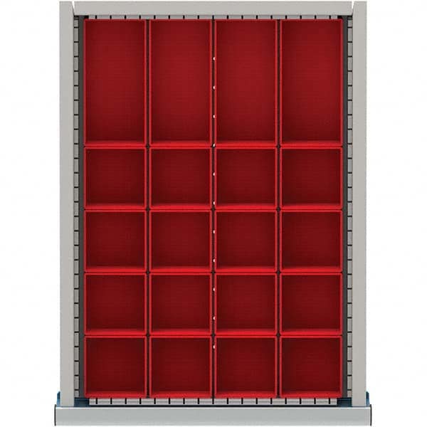 LISTA - 20-Compartment Drawer Divider Layout for 2.17" High Drawers - Eagle Tool & Supply