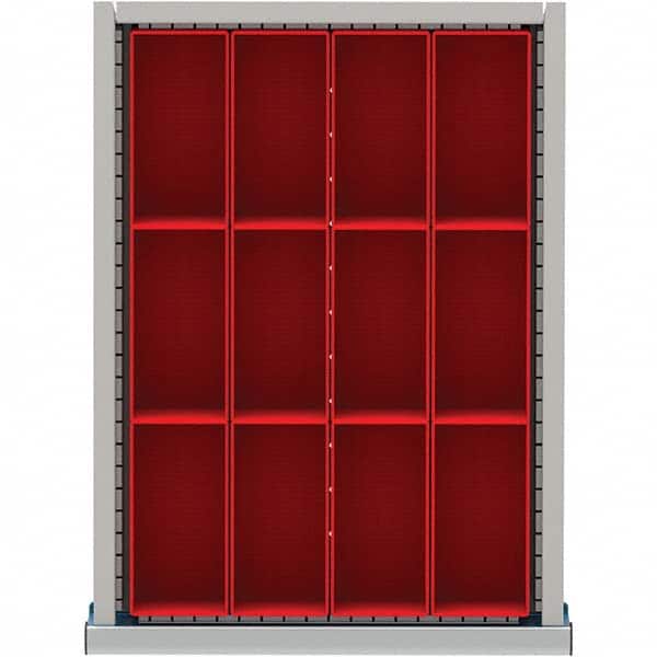 LISTA - 12-Compartment Drawer Divider Layout for 3.15" High Drawers - Eagle Tool & Supply