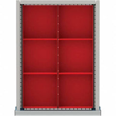 LISTA - 6-Compartment Drawer Divider Layout for 3.15" High Drawers - Eagle Tool & Supply