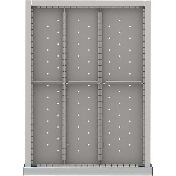 LISTA - 6-Compartment Drawer Divider Layout for 3.15" High Drawers - Eagle Tool & Supply