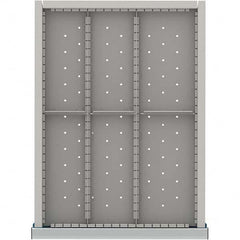 LISTA - 6-Compartment Drawer Divider Layout for 3.15" High Drawers - Eagle Tool & Supply