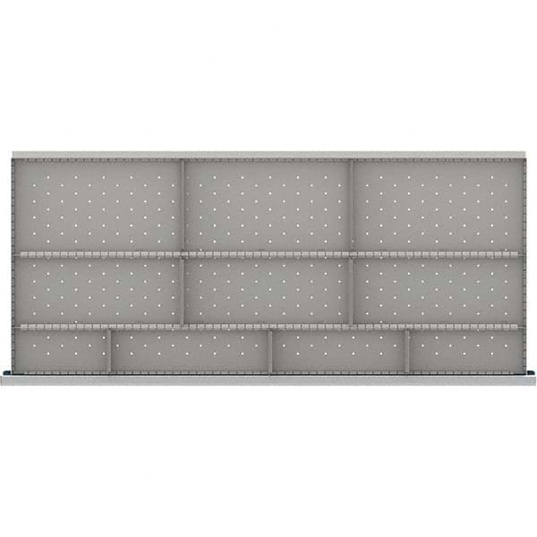 LISTA - 10-Compartment Drawer Divider Layout for 3.15" High Drawers - Eagle Tool & Supply