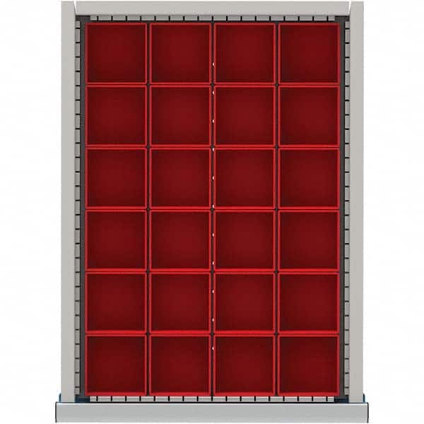 LISTA - 24-Compartment Drawer Divider Layout for 2.17" High Drawers - Eagle Tool & Supply