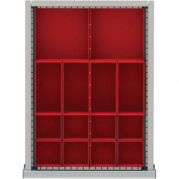 LISTA - 14-Compartment Drawer Divider Layout for 2.17" High Drawers - Eagle Tool & Supply