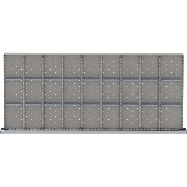 LISTA - 27-Compartment Drawer Divider Layout for 3.15" High Drawers - Eagle Tool & Supply
