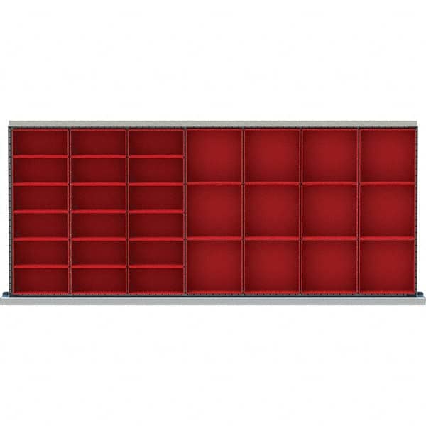 LISTA - 30-Compartment Drawer Divider Layout for 3.15" High Drawers - Eagle Tool & Supply