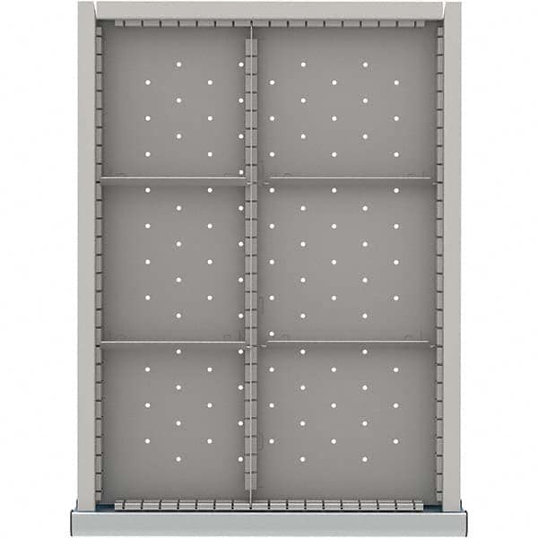 LISTA - 6-Compartment Drawer Divider Layout for 3.15" High Drawers - Eagle Tool & Supply