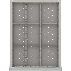 LISTA - 9-Compartment Drawer Divider Layout for 3.15" High Drawers - Eagle Tool & Supply