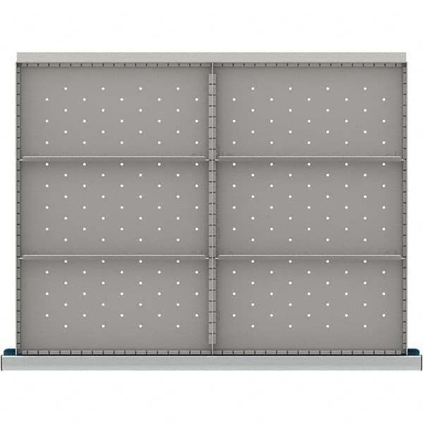LISTA - 6-Compartment Drawer Divider Layout for 3.15" High Drawers - Eagle Tool & Supply