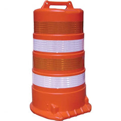 VizCon - Traffic Barrels, Delineators & Posts Type: Channelizer Drum Material: Plastic - Eagle Tool & Supply