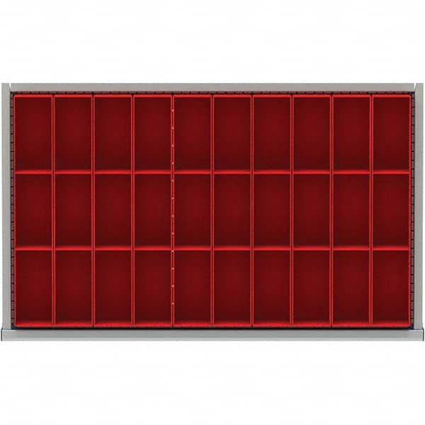 LISTA - 30-Compartment Drawer Divider Layout for 3.15" High Drawers - Eagle Tool & Supply