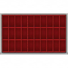 LISTA - 30-Compartment Drawer Divider Layout for 3.15" High Drawers - Eagle Tool & Supply