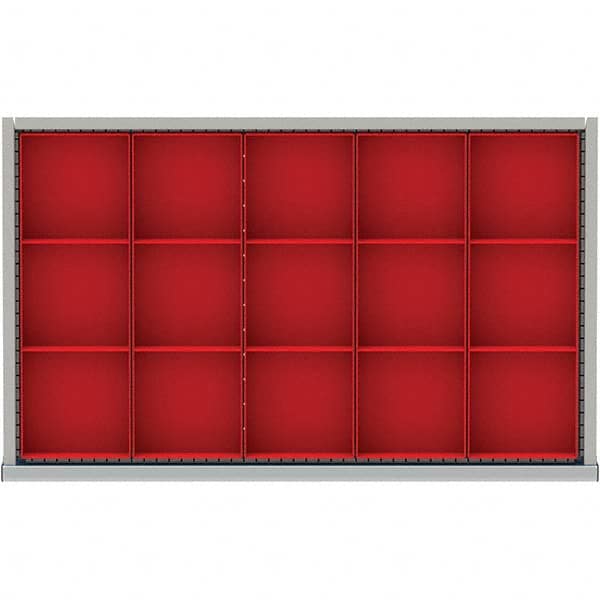 LISTA - 15-Compartment Drawer Divider Layout for 3.15" High Drawers - Eagle Tool & Supply