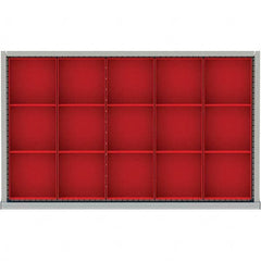 LISTA - 15-Compartment Drawer Divider Layout for 3.15" High Drawers - Eagle Tool & Supply