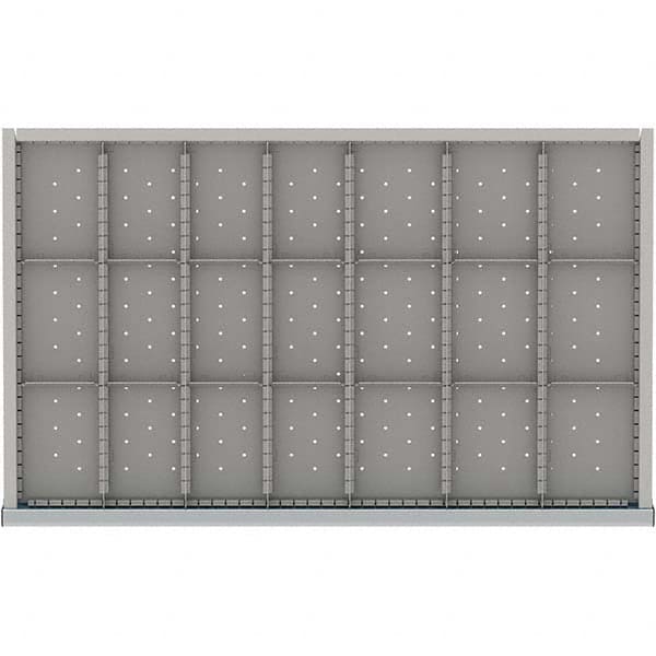 LISTA - 21-Compartment Drawer Divider Layout for 3.15" High Drawers - Eagle Tool & Supply