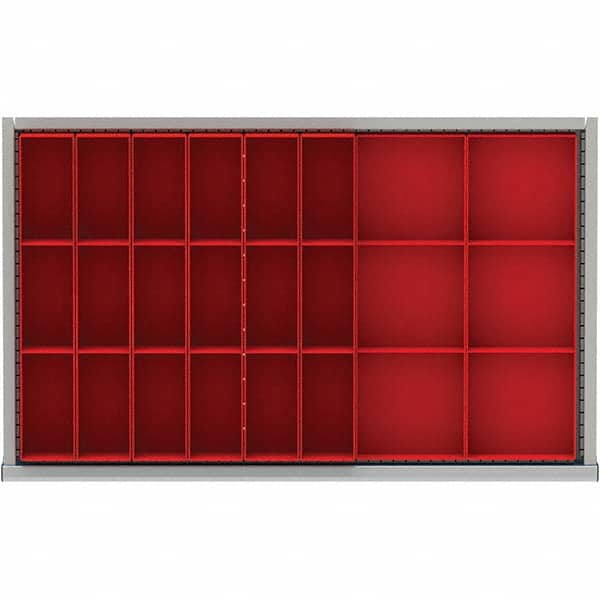 LISTA - 24-Compartment Drawer Divider Layout for 3.15" High Drawers - Eagle Tool & Supply