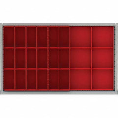 LISTA - 24-Compartment Drawer Divider Layout for 3.15" High Drawers - Eagle Tool & Supply