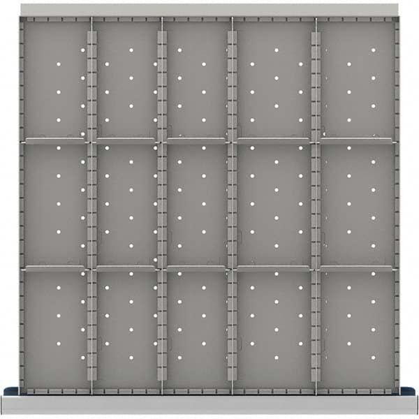 LISTA - 15-Compartment Drawer Divider Layout for 3.15" High Drawers - Eagle Tool & Supply