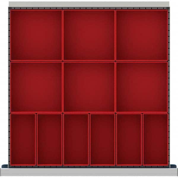 LISTA - 12-Compartment Drawer Divider Layout for 3.15" High Drawers - Eagle Tool & Supply
