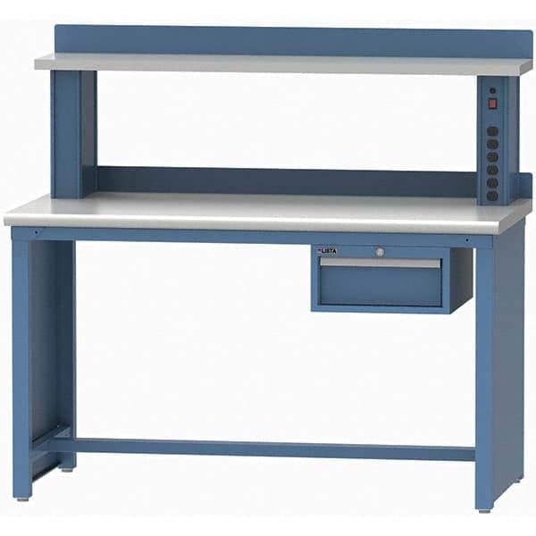 LISTA - Stationary Work Benches, Tables Type: Workstation Top Material: Plastic Laminate - Eagle Tool & Supply