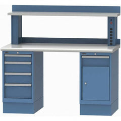 LISTA - Stationary Work Benches, Tables Type: Workstation Top Material: Plastic Laminate - Eagle Tool & Supply