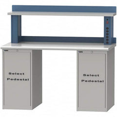 LISTA - Stationary Work Benches, Tables Type: Workstation Top Material: Plastic Laminate - Eagle Tool & Supply