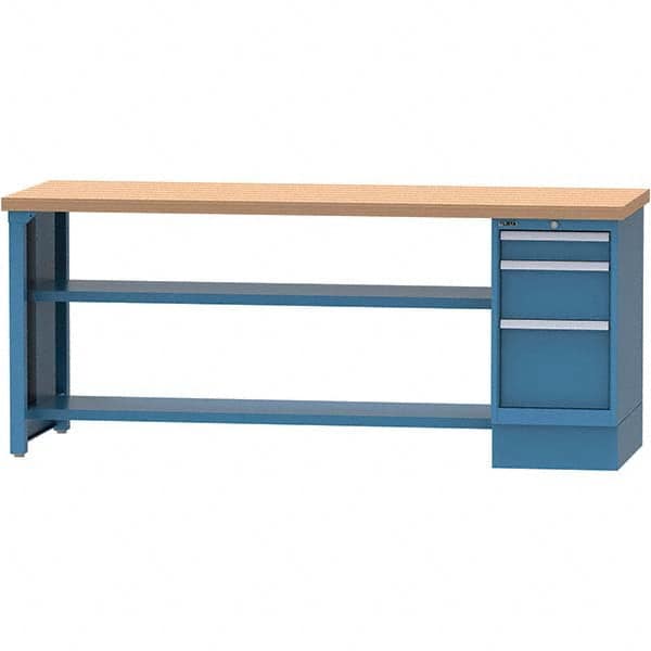 LISTA - Stationary Work Benches, Tables Type: Packaging Table Top Material: Butcher Block - Eagle Tool & Supply