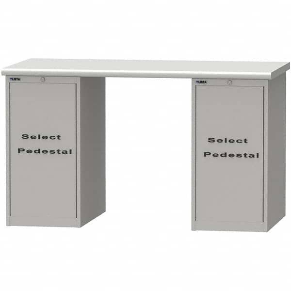 LISTA - Stationary Work Benches, Tables Type: Workstation Top Material: Plastic Laminate - Eagle Tool & Supply