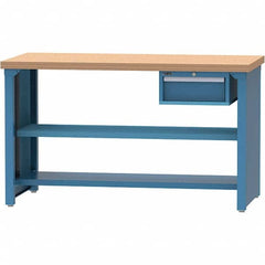 LISTA - Stationary Work Benches, Tables Type: Packaging Table Top Material: Butcher Block - Eagle Tool & Supply
