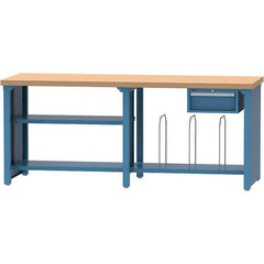 LISTA - Stationary Work Benches, Tables Type: Packaging Table Top Material: Butcher Block - Eagle Tool & Supply