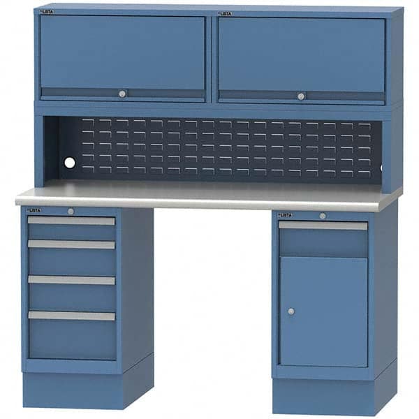 LISTA - Stationary Work Benches, Tables Type: Workstation Top Material: Plastic Laminate - Eagle Tool & Supply