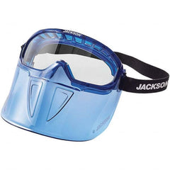 Jackson Safety - Size Universal Clear Polycarbonate Anti-Fog Goggles with Face Shield - Eagle Tool & Supply