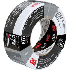 3M - 54.8m x 48mm x 8 mil Black Polyethylene Cloth Duct Tape - Eagle Tool & Supply
