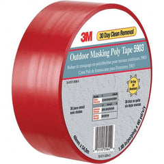 3M - 60 Yd x 50" x 7.5 mil Red Polyethylene Cloth Duct Tape - Eagle Tool & Supply