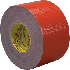 3M - 54.8m x 48mm x 12.1 mil Red Polyethylene Cloth Duct Tape - Eagle Tool & Supply