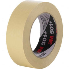 Masking Tape: 48 mm Wide, 55 m Long, 7.3 mil Thick, Tan Crepe Paper, Rubber Adhesive, 26 lb/in Tensile Strength