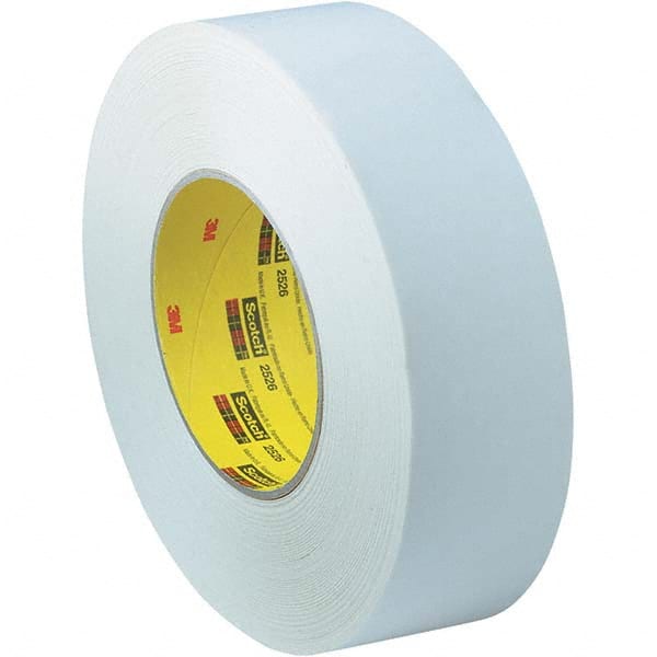 3M - 72mm Wide x 55 m x 9.8 mil White Crepe Paper Masking Tape - Eagle Tool & Supply